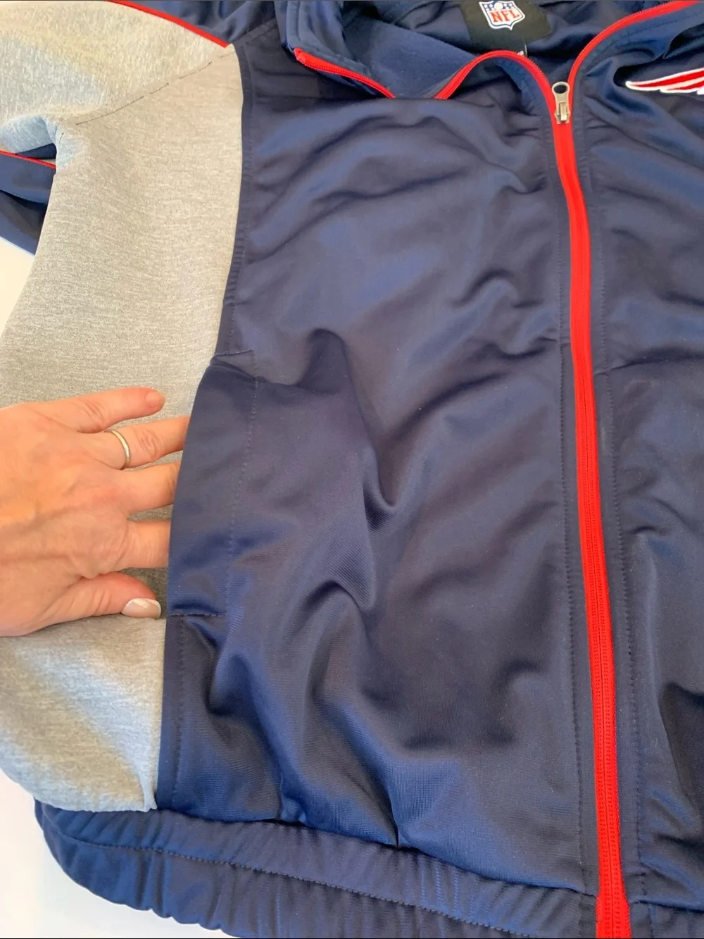 NFL GIII Men’s XL Extra Large Navy Blue New England Patriots Lightweight Jacket